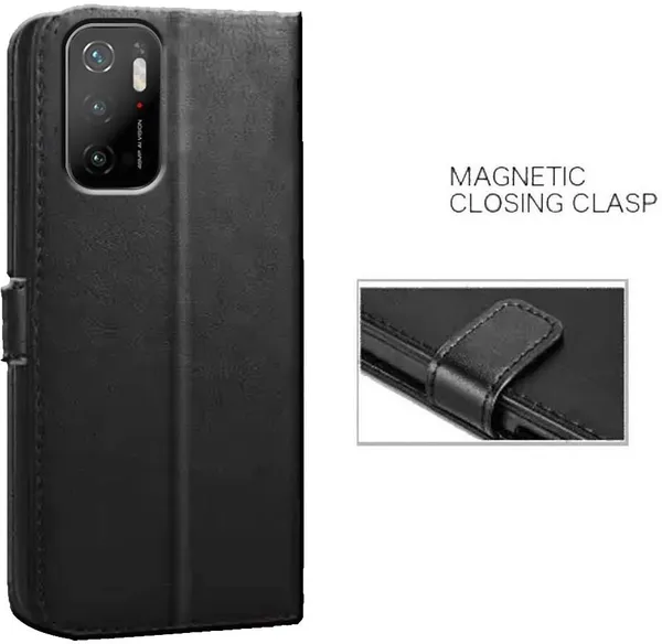 Black_Artificial_Leather_Poco_M3_Pro_5G&Poco_M3_Pro_5G_(M2103K19PG)_Flip_Cover