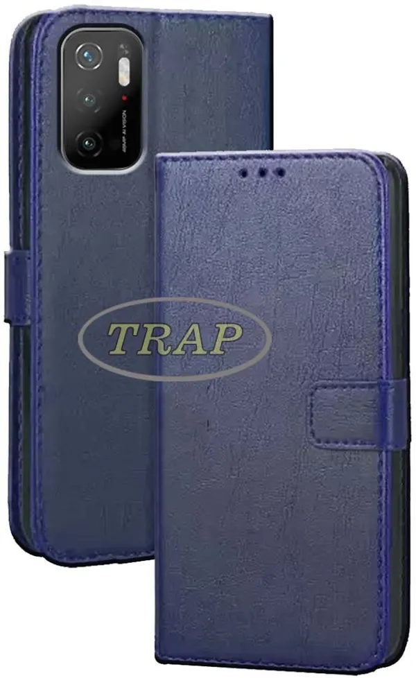 Blue_Artificial_Leather_Poco_M3_Pro_5G&Poco_M3_Pro_5G_(M2103K19PG)_Flip_Cover