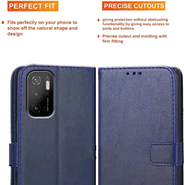 Blue_Artificial_Leather_Poco_M3_Pro_5G&Poco_M3_Pro_5G_(M2103K19PG)_Flip_Cover
