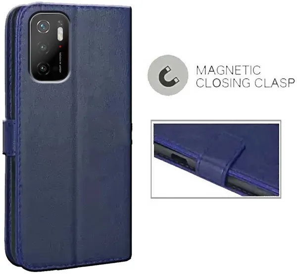 Blue_Artificial_Leather_Poco_M3_Pro_5G&Poco_M3_Pro_5G_(M2103K19PG)_Flip_Cover