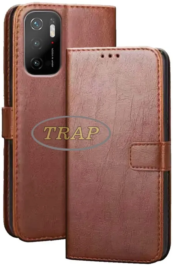 Brown_Artificial_Leather_Poco_M3_Pro_5G&Poco_M3_Pro_5G_(M2103K19PG)_Flip_Cover