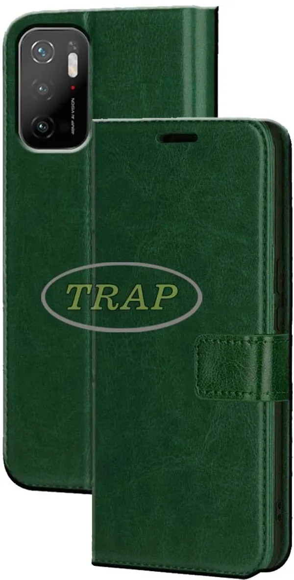 Green_Artificial_Leather_Poco_M3_Pro_5G&Poco_M3_Pro_5G_(M2103K19PG)_Flip_Cover