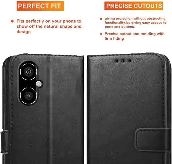 Black_Artificial_Leather_Poco_M4_5G_Back_Cover