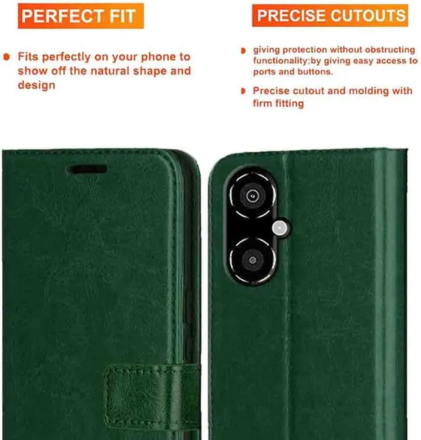 Green_Artificial_Leather_Poco_M4_5G_Back_Cover