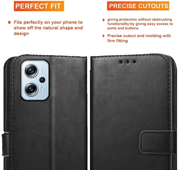 Black_Artificial_Leather_Poco_X4_GT_Back_Cover