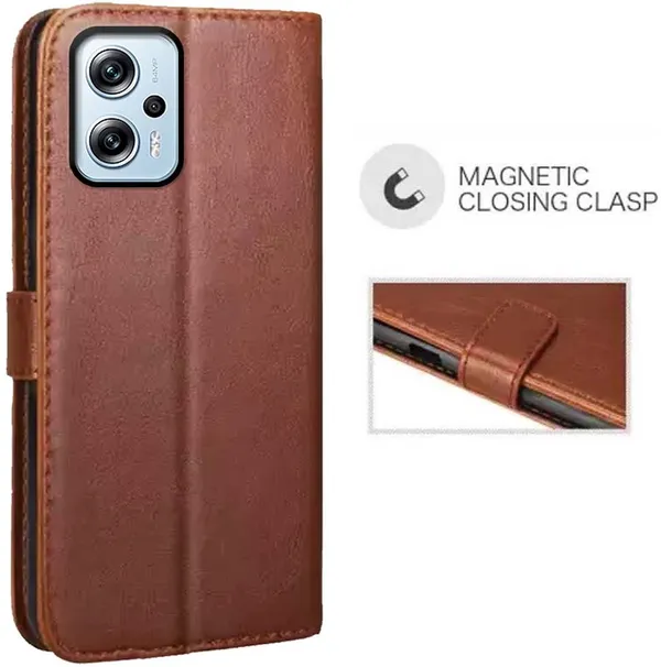 Brown_Artificial_Leather_Poco_X4_GT_Back_Cover