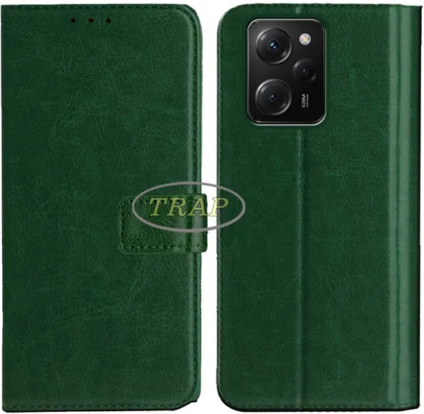 Green_Artificial_Leather_Poco_X5_Pro_5G_Back_Cover