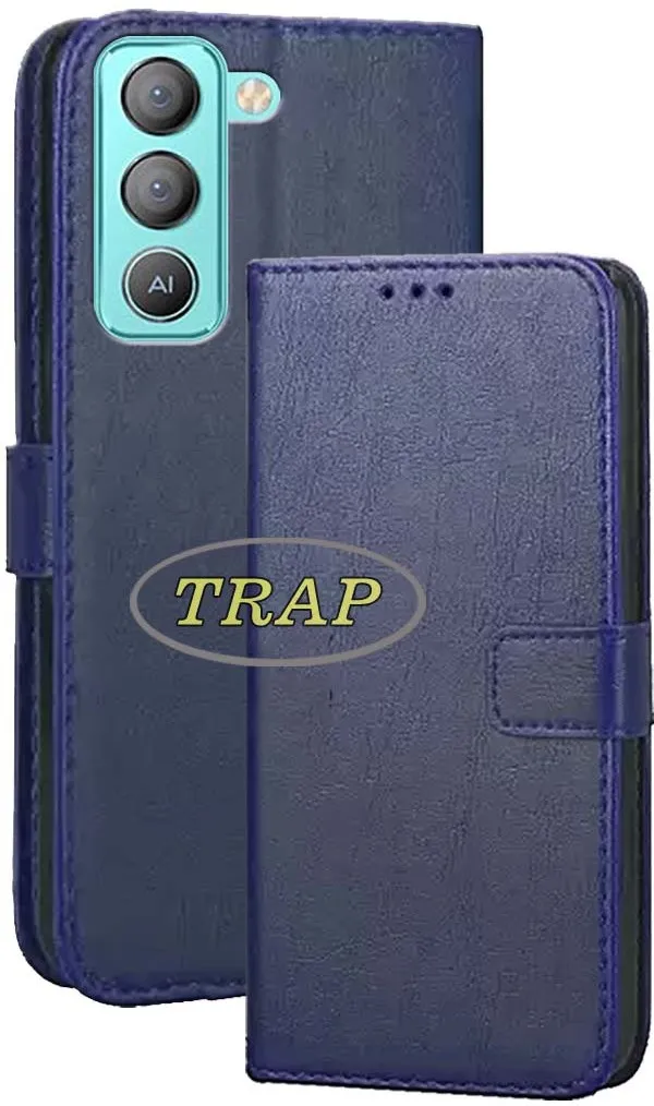 Blue_Artificial_Leather_Tecno_Pop_5_Lite_Back_Cover