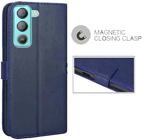 Blue_Artificial_Leather_Tecno_Pop_5_Lite_Back_Cover