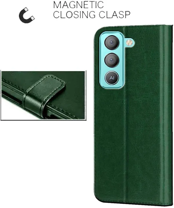 Green_Artificial_Leather_Tecno_Pop_5_Lite_Back_Cover
