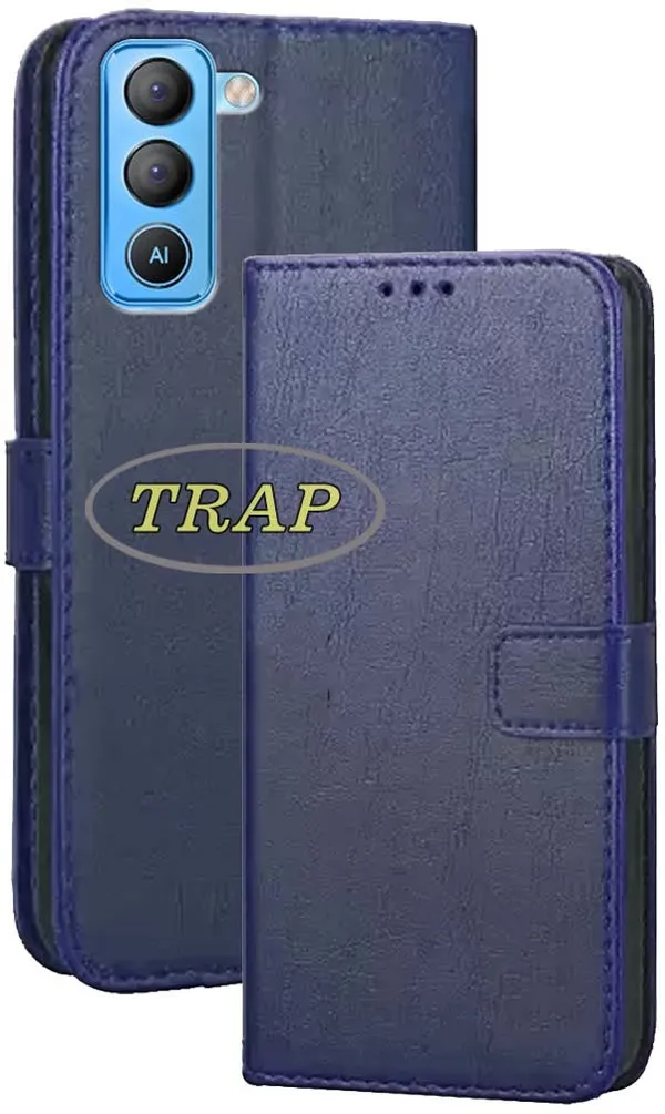 Blue_Artificial_Leather_Tecno_Pop_5_Pro_Back_Cover