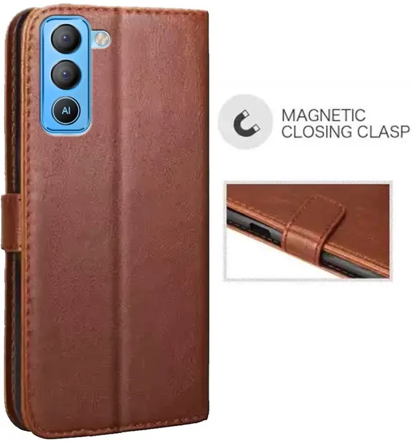 Brown_Artificial_Leather_Tecno_Pop_5_Pro_Back_Cover
