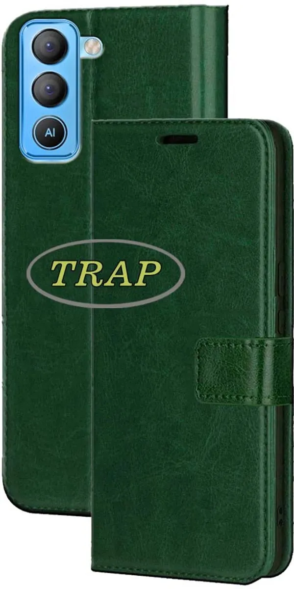 Green_Artificial_Leather_Tecno_Pop_5_Pro_Back_Cover