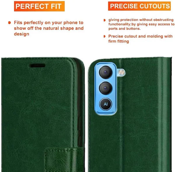 Green_Artificial_Leather_Tecno_Pop_5_Pro_Back_Cover