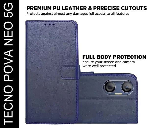 Blue_Artificial_Leather_Tecno_Pova_Neo_5G_Back_Cover