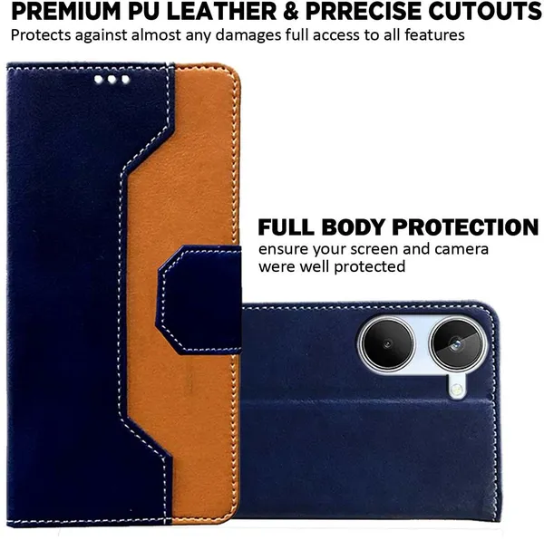 Multicolor_Artificial_Leather_Realme_10_Back_Cover
