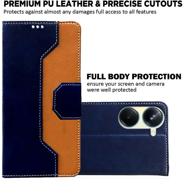 Multicolor_Artificial_Leather_Realme_10_Pro_5G_Back_Cover