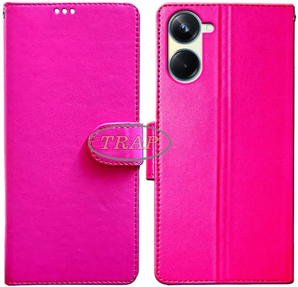 Pink_Artificial_Leather_Realme_10_Pro_5G_Back_Cover