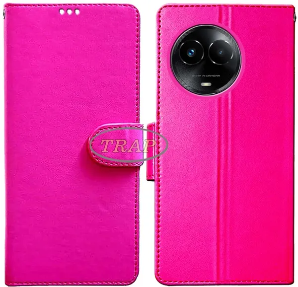 Pink_Artificial_Leather_Realme_11X&C67&NARZO_60X_Back_Cover