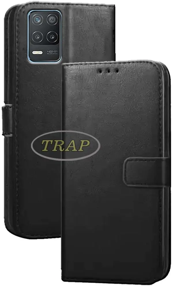 Black_Artificial_Leather_Realme_8_5G&Realme_Narzo_30_5G&Realme_8s_5G_Flip_Cover