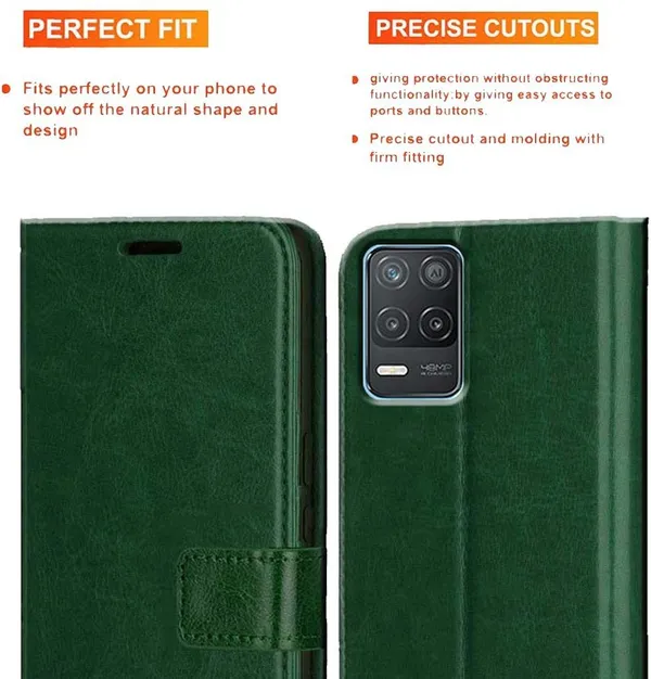 Green_Artificial_Leather_Realme_8_5G&Realme_Narzo_30_5G&Realme_8s_5G_Flip_Cover