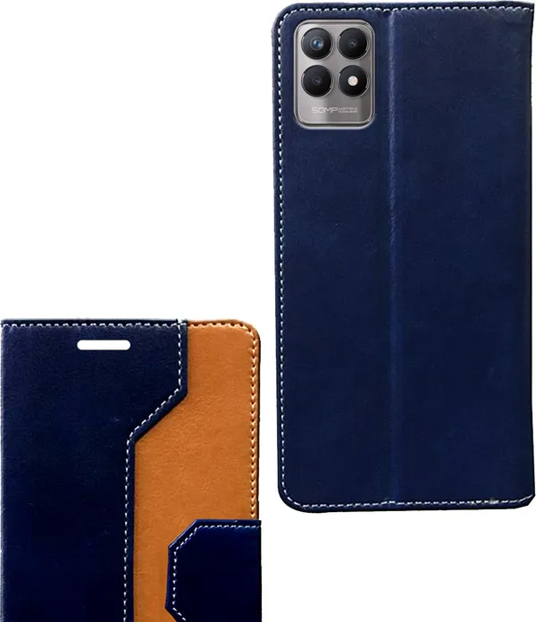 Multicolor_Artificial_Leather_Realme_8i_Back_Cover