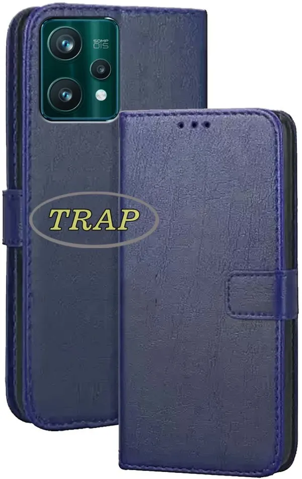 Blue_Artificial_Leather_Realme_9_Pro_5G_Back_Cover