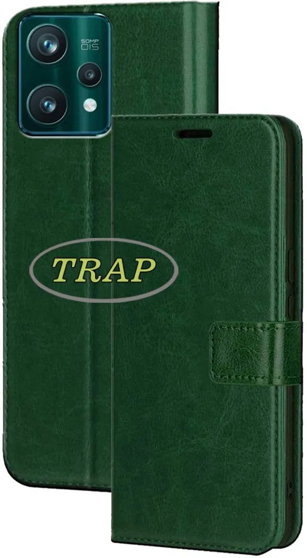 Green_Artificial_Leather_Realme_9_Pro_5G_Back_Cover