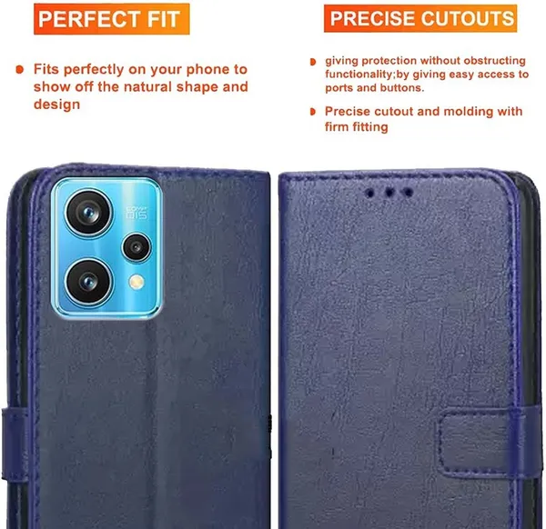 Blue_Artificial_Leather_Realme_9_Pro_Plus_Back_Cover