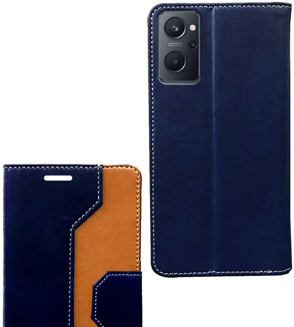 Multicolor_Artificial_Leather_Realme_9i_Back_Cover