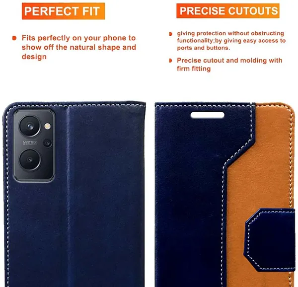 Multicolor_Artificial_Leather_Realme_9i_Back_Cover