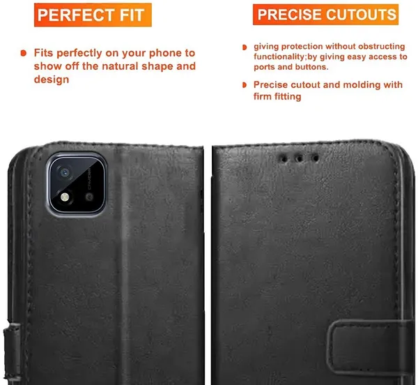 Black_Artificial_Leather_Realme_C11_New_2021_Edition_Back_Cover