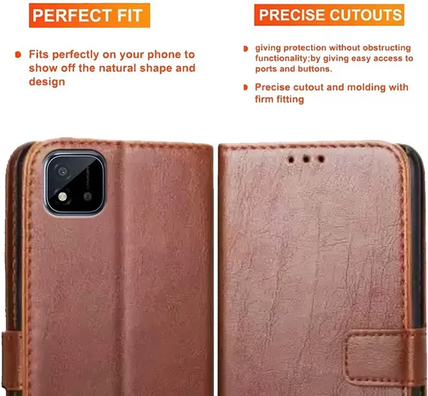 Brown_Artificial_Leather_Realme_C11_New_2021_Edition_Back_Cover