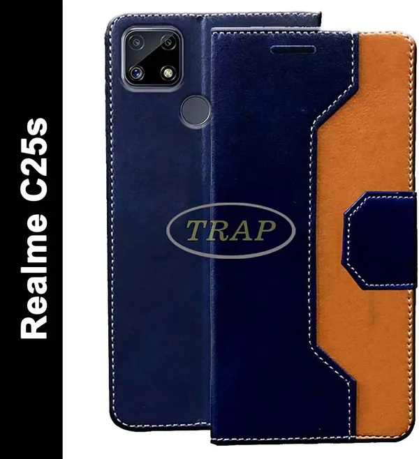Multicolor_Artificial_Leather_Realme_C25S_Flip_Cover