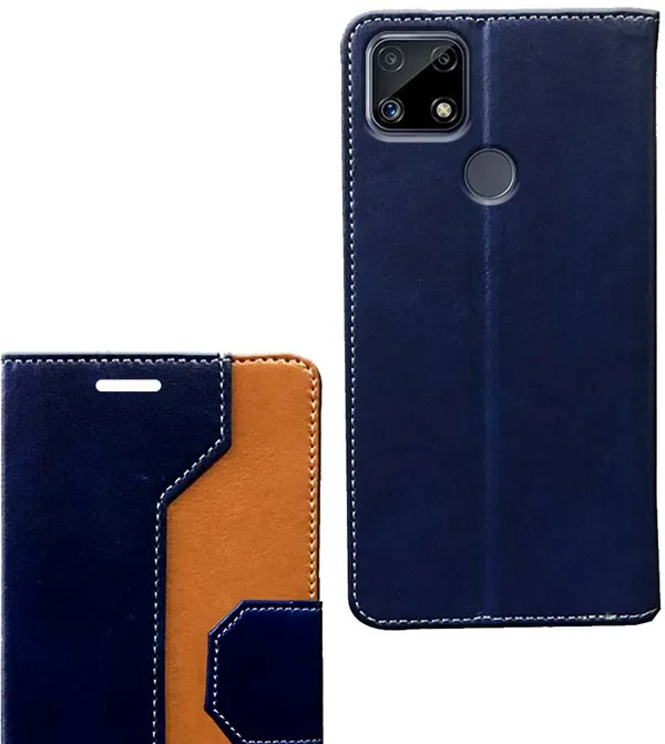 Multicolor_Artificial_Leather_Realme_C25S_Flip_Cover