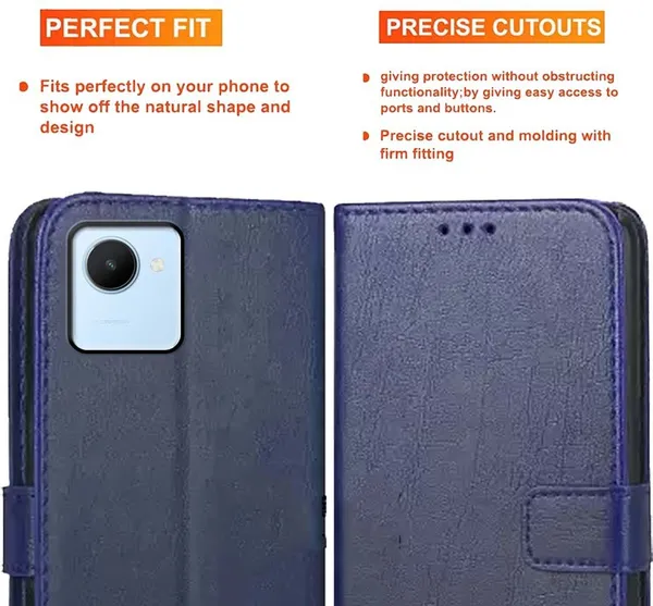 Blue_Artificial_Leather_Realme_C30_Back_Cover