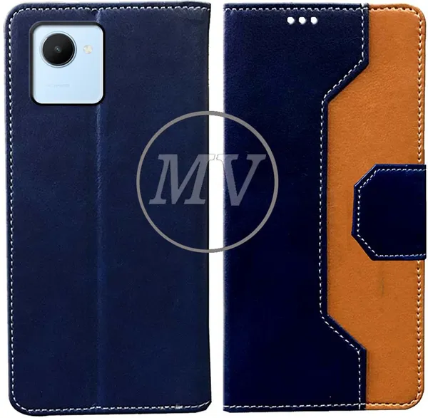 Multicolor_Artificial_Leather_Realme_C30_Back_Cover