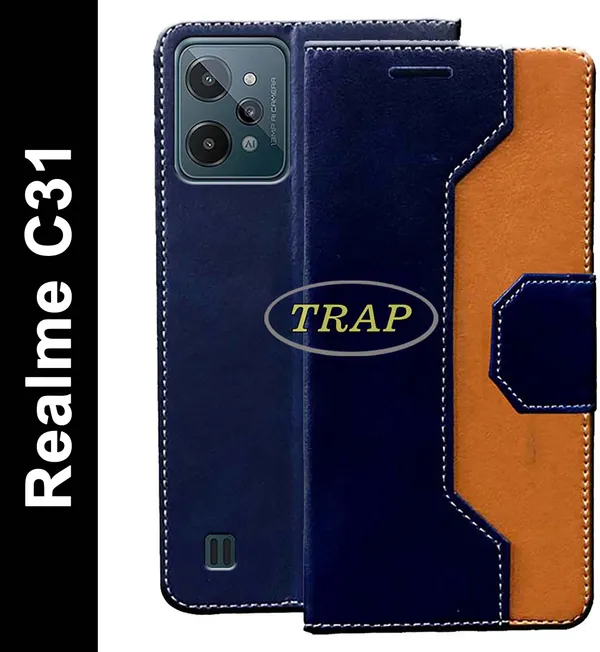 Multicolor_Artificial_Leather_Realme_C31_Back_Cover