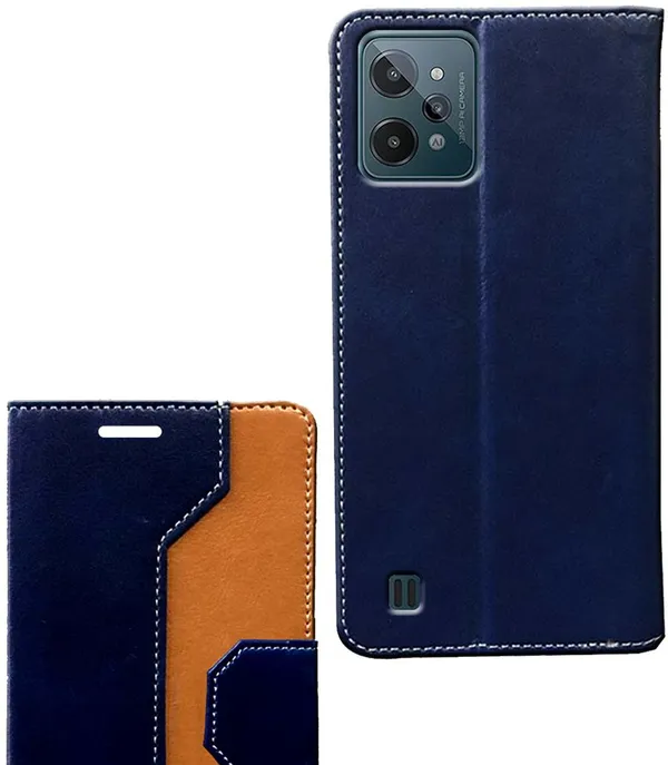 Multicolor_Artificial_Leather_Realme_C31_Back_Cover