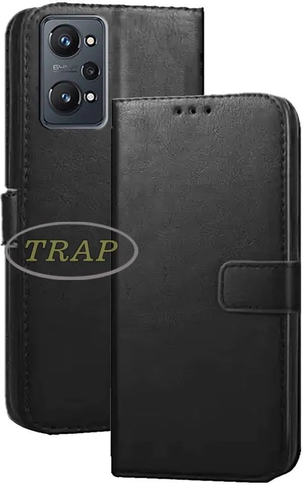 Black_Artificial_Leather_Realme_GT_Neo_2_Back_Cover