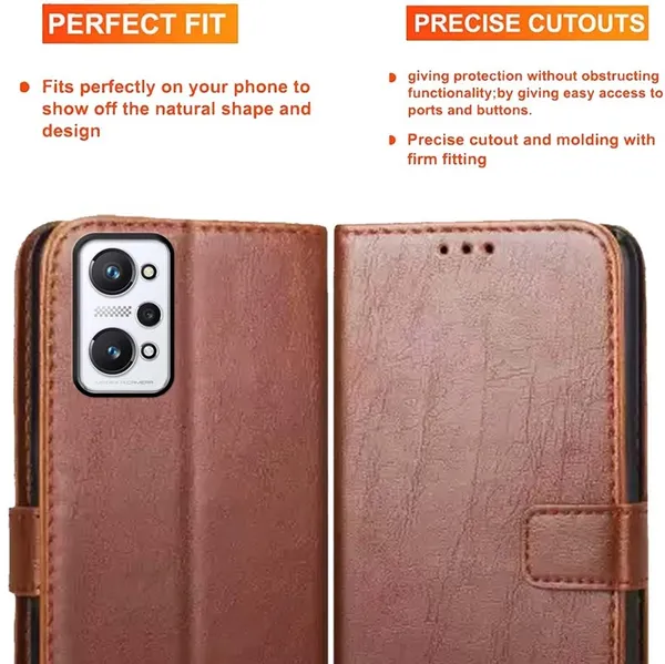 Brown_Artificial_Leather_Realme_GT_Neo_3T_Back_Cover