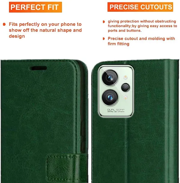 Green_Artificial_Leather_Realme_GT2_Pro_Back_Cover