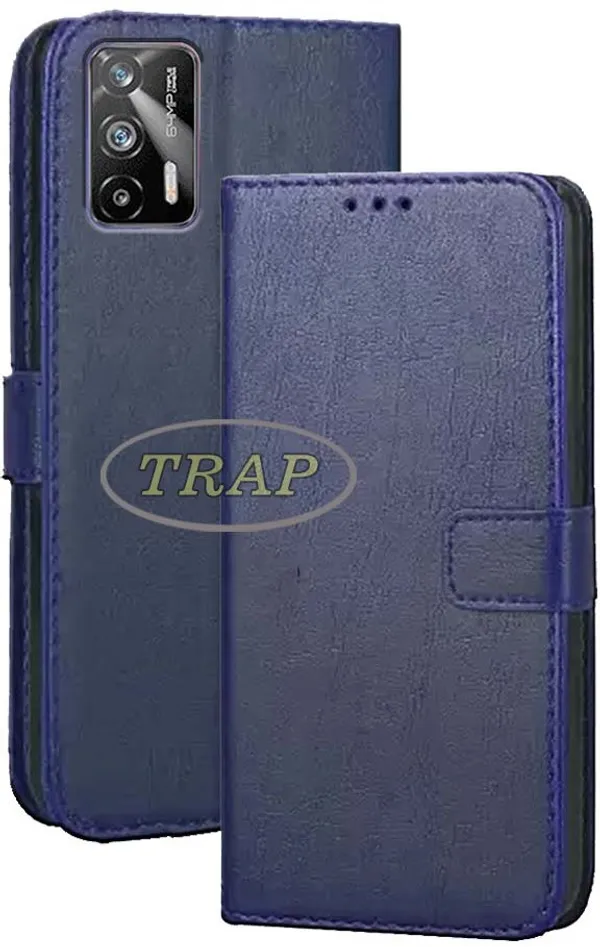 Blue_Artificial_Leather_Realme_X7_Max_5G_Flip_Cover
