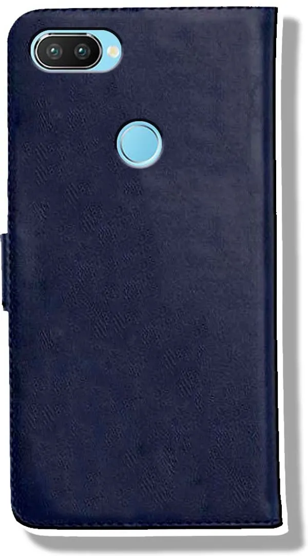 Blue_Leather_Realme_2_Pro_Flip_Cover