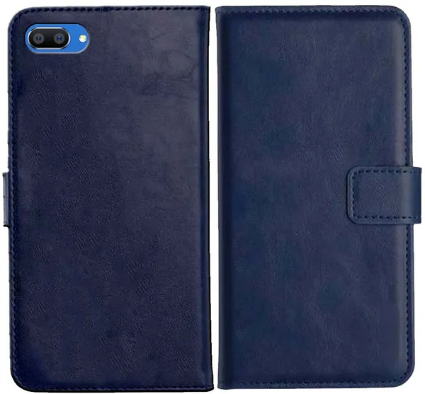 Blue_Leather_Realme_C1_Flip_Cover