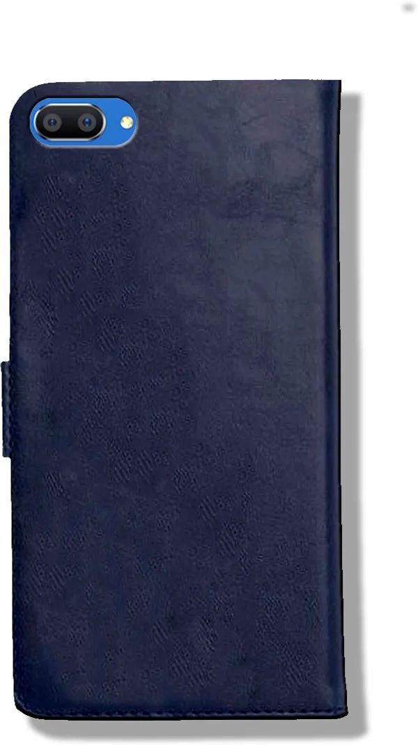 Blue_Leather_Realme_C1_Flip_Cover