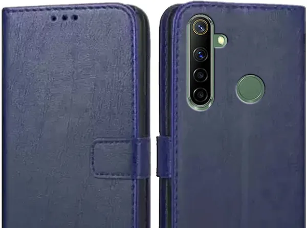 Blue_Leather_Realme_Narzo_10_Flip_Cover