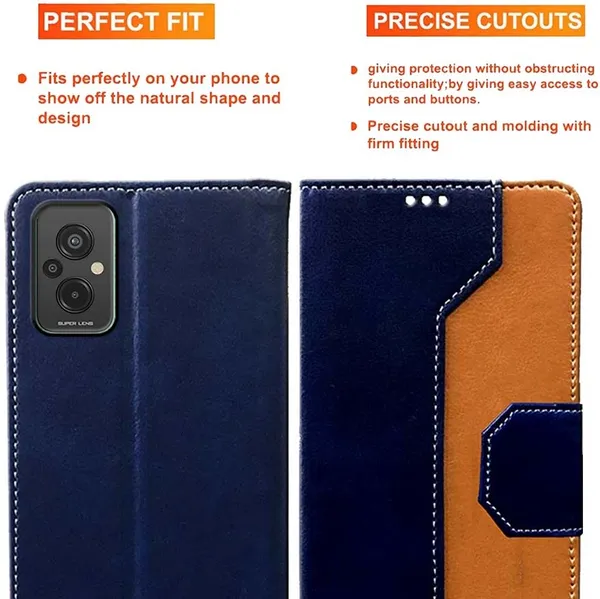 Multicolor_Artificial_Leather_Redmi_11_Prime_4G_Back_Cover
