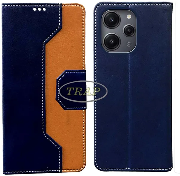 Multicolor_Artificial_Leather_Redmi_12_4G_Flip_Cover