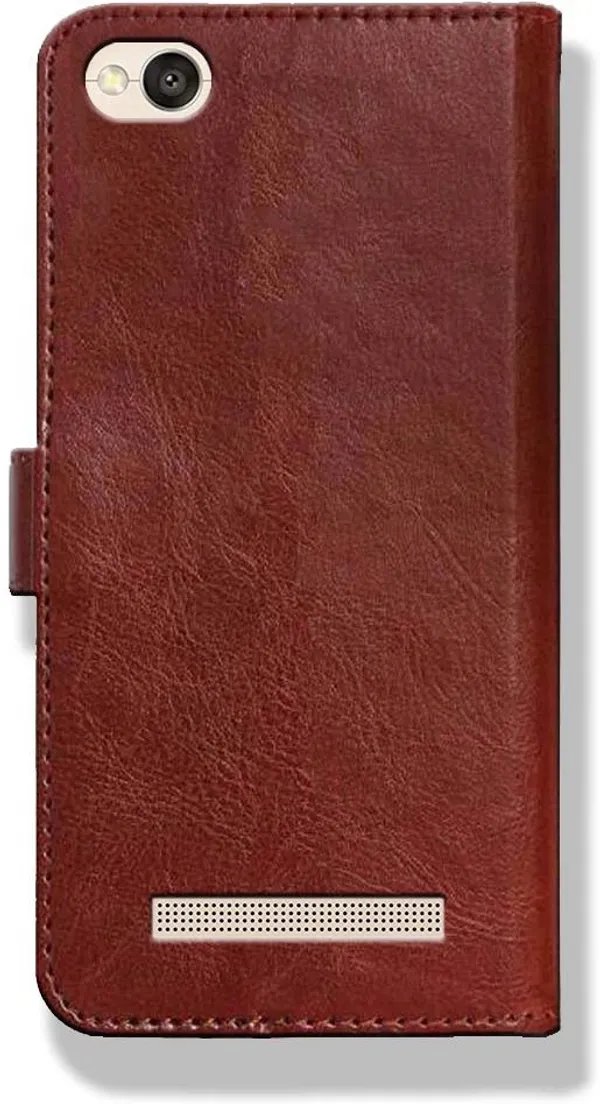 Brown_Leather_Mi_Redmi_4A_Flip_Cover